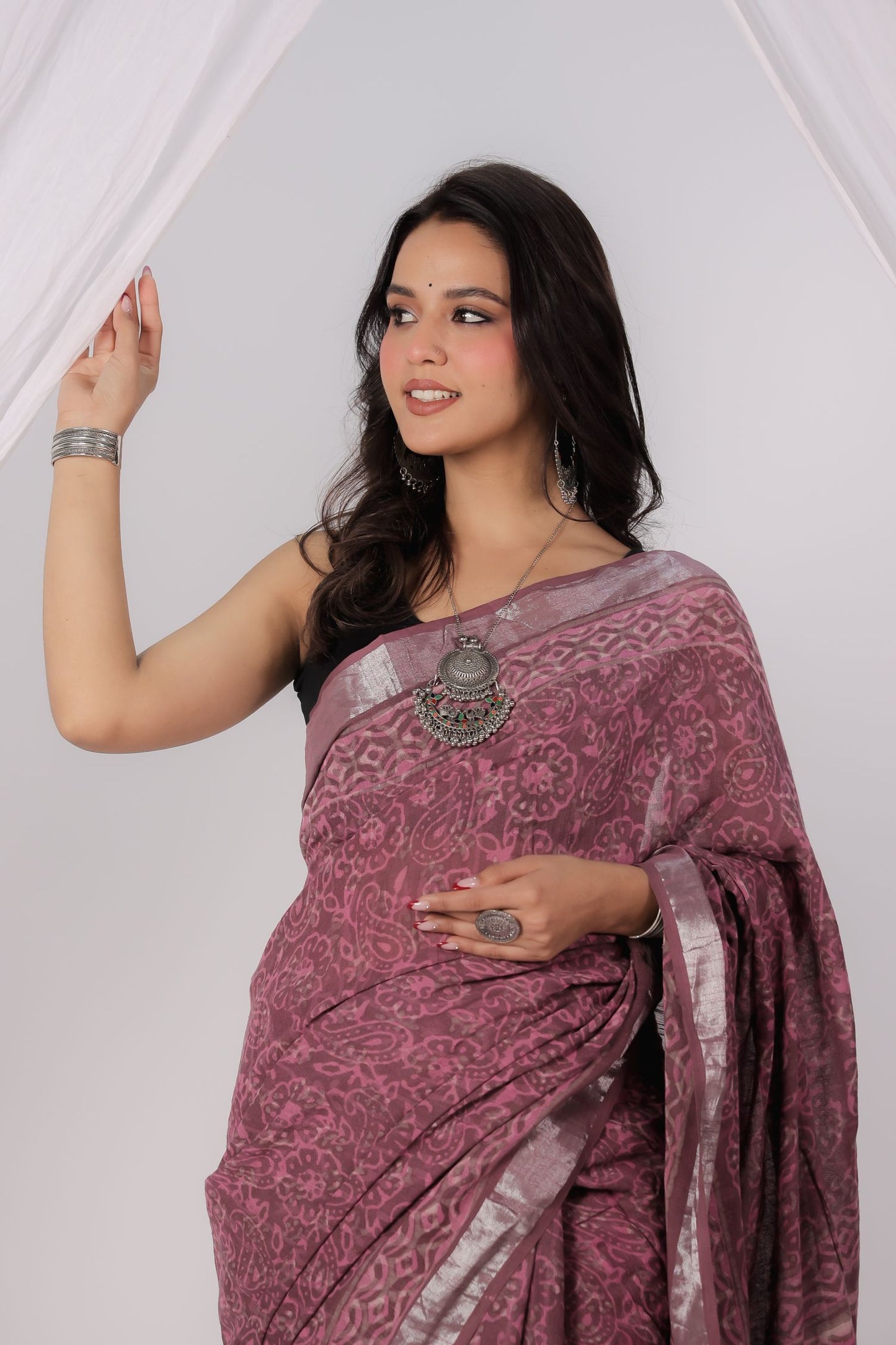 Rosy Whisper Saree