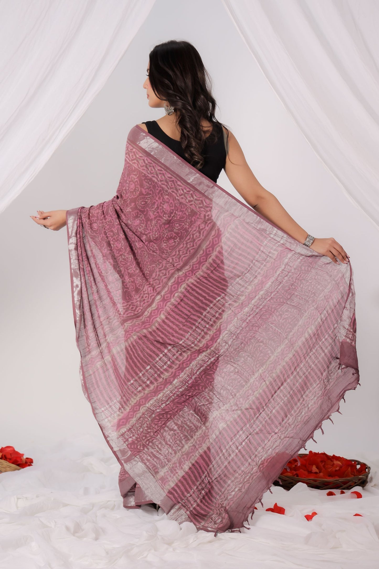 Rosy Whisper Saree