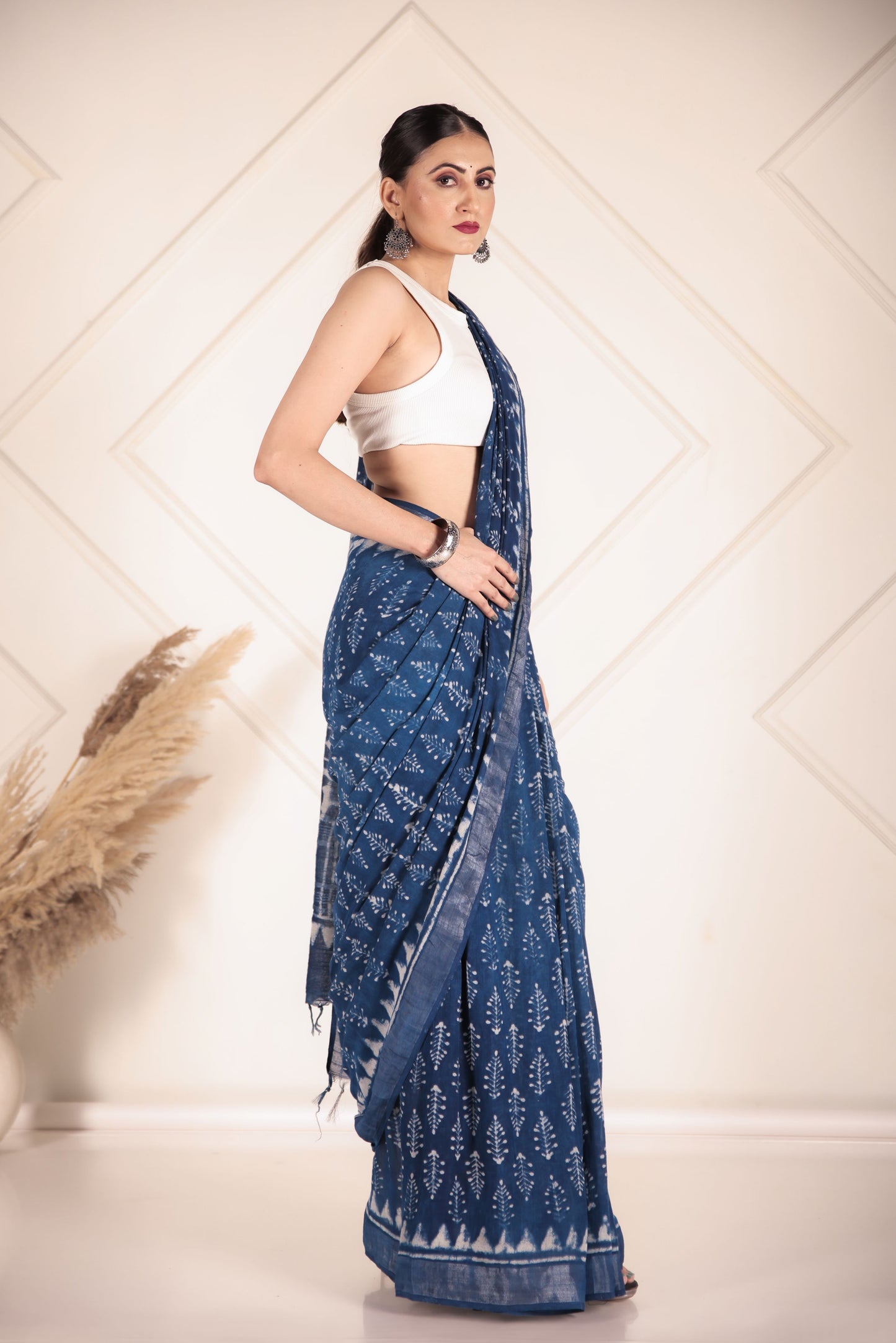 Denim Drape Linen cotton
