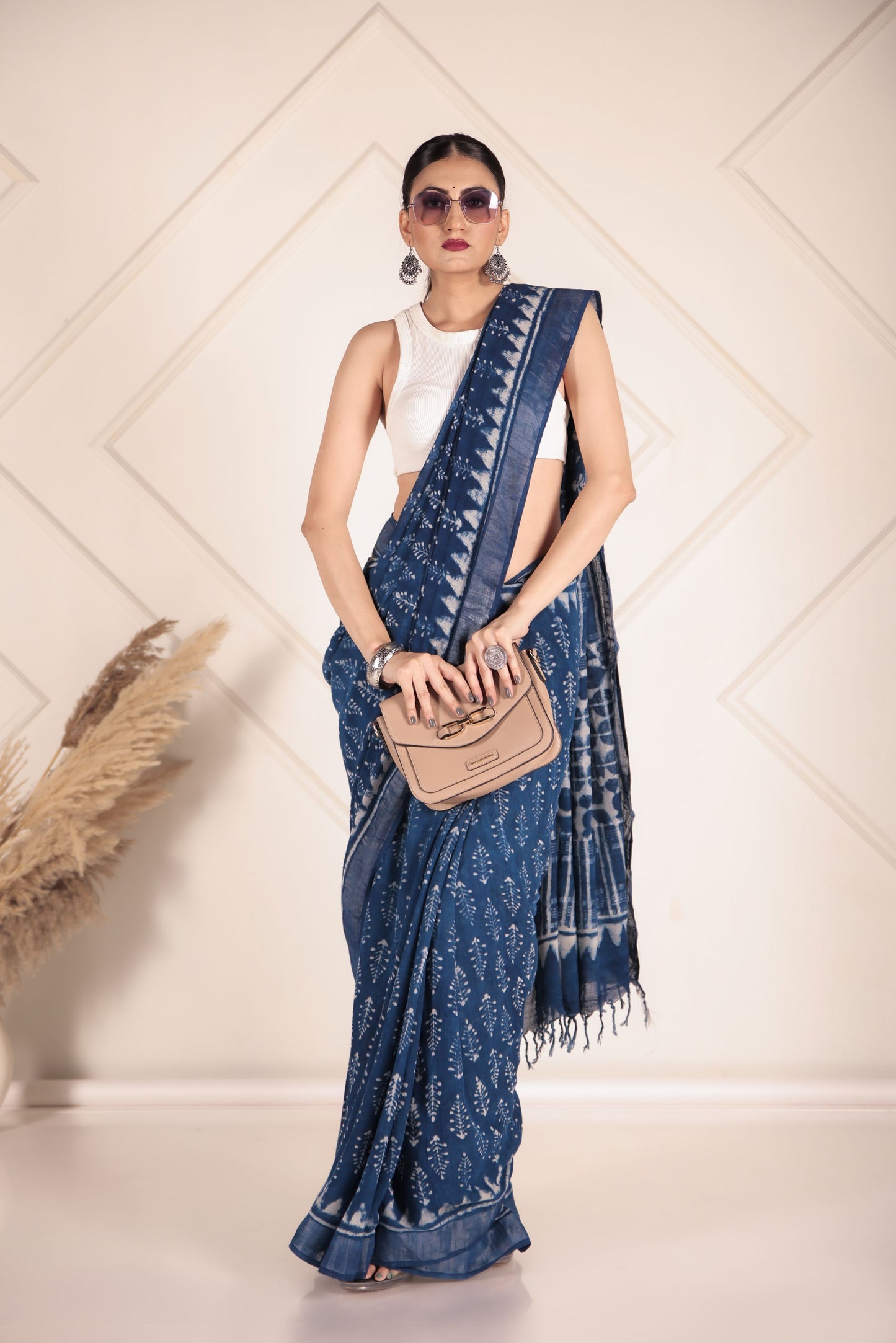 Denim Drape Linen cotton
