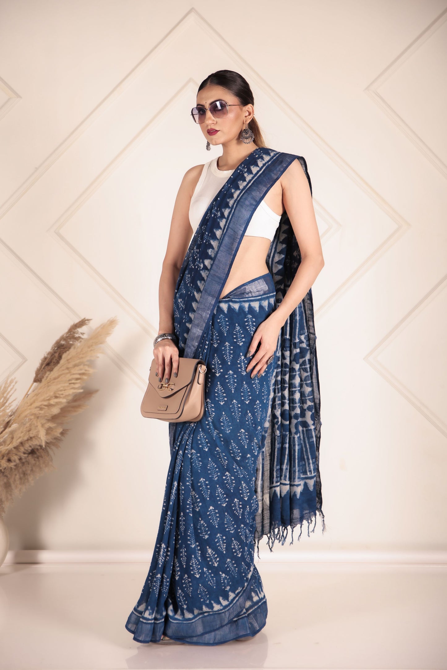 Denim Drape Linen cotton