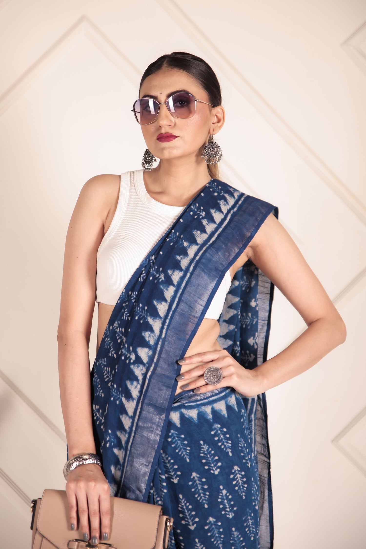 Denim Drape Linen cotton