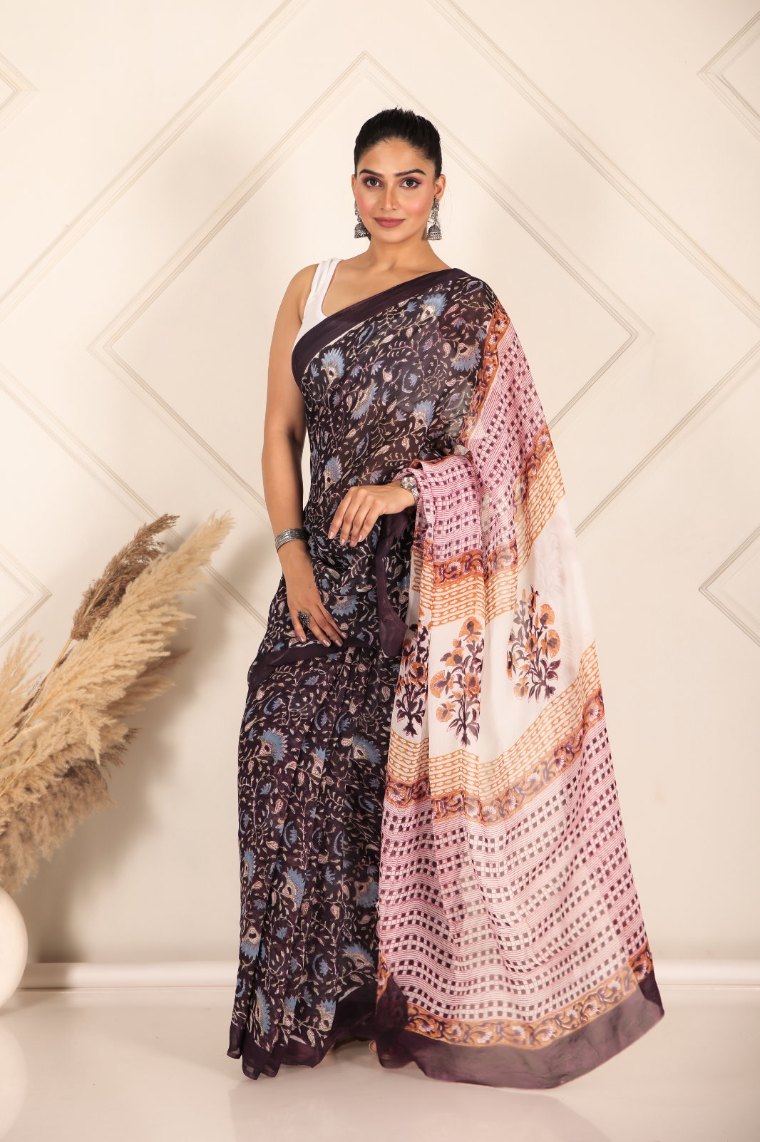 Organza coffee brown