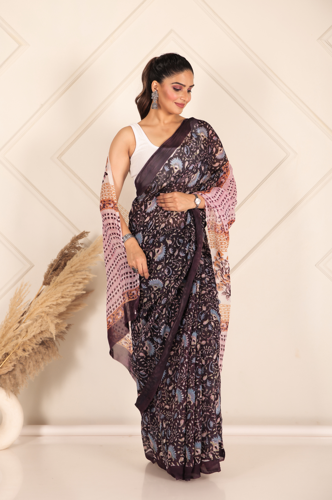 Organza coffee brown