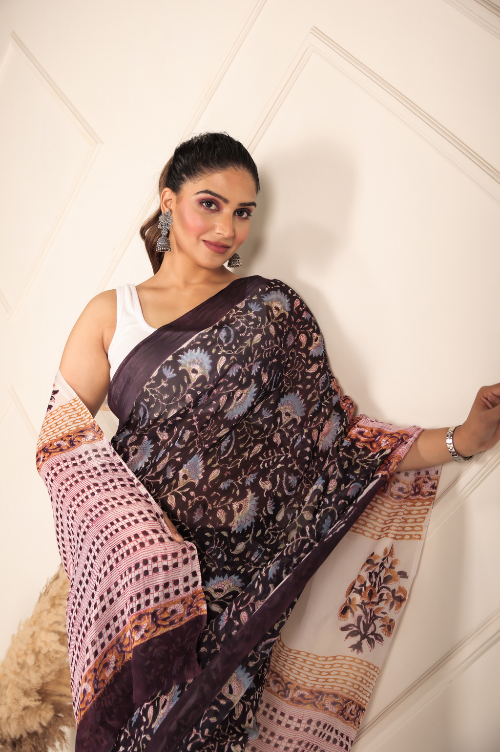 Organza coffee brown