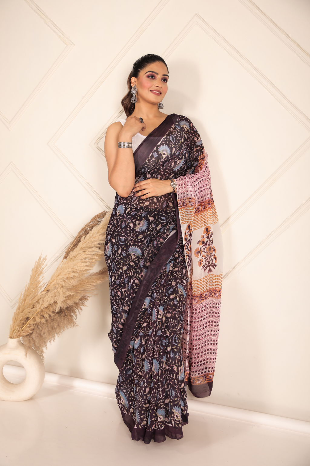 Organza coffee brown