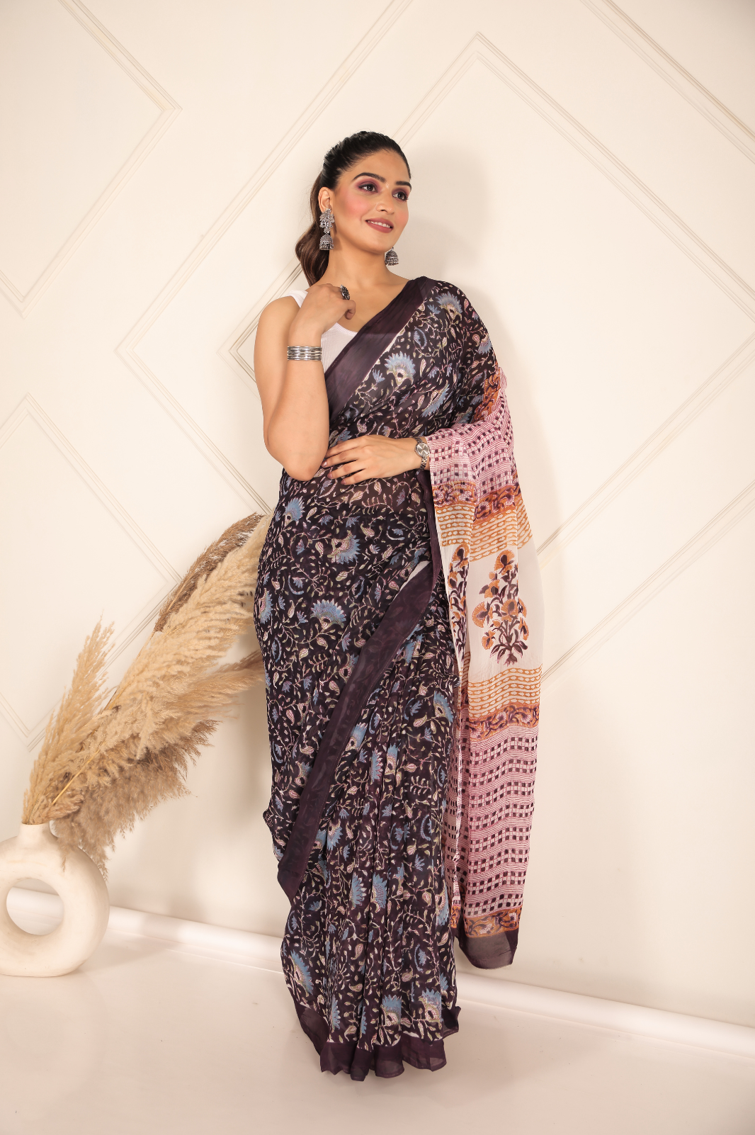 Organza coffee brown