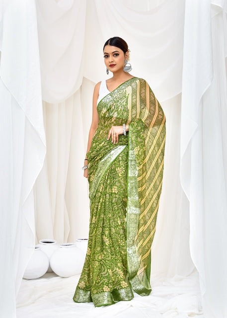 Emerald Enchantment Saree