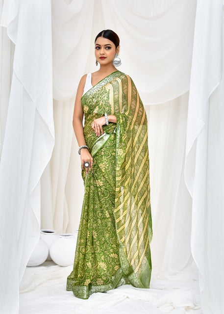 Emerald Enchantment Saree