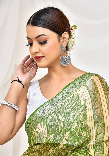 Emerald Enchantment Saree