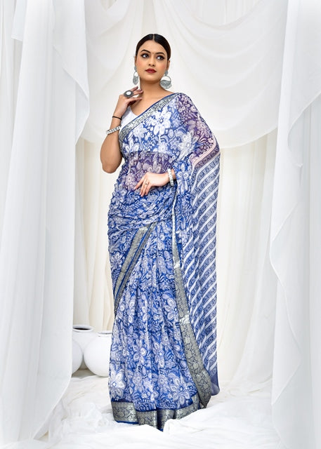 Silver Horizon Saree