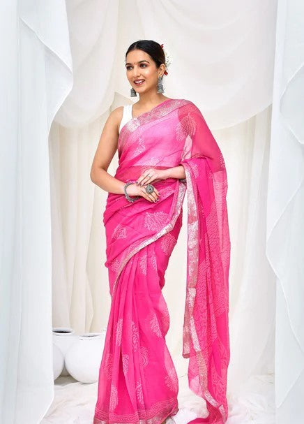Blush Petal Saree