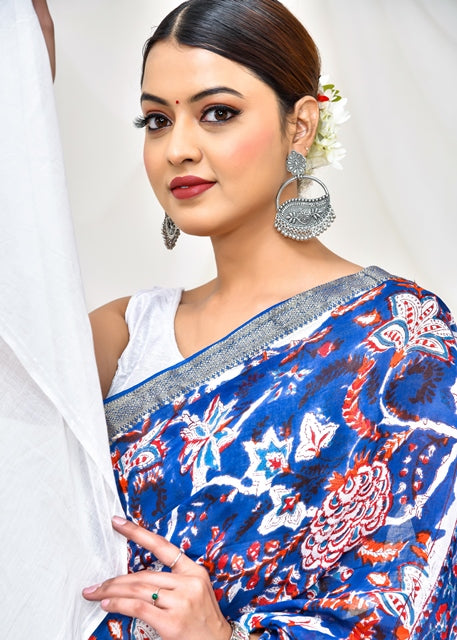 Nautical Bloom Saree