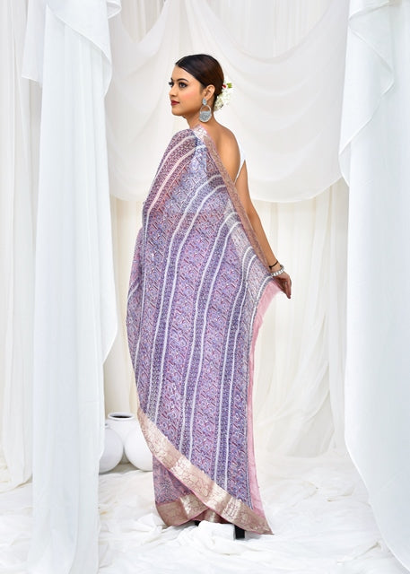 Lavender Bloom Saree