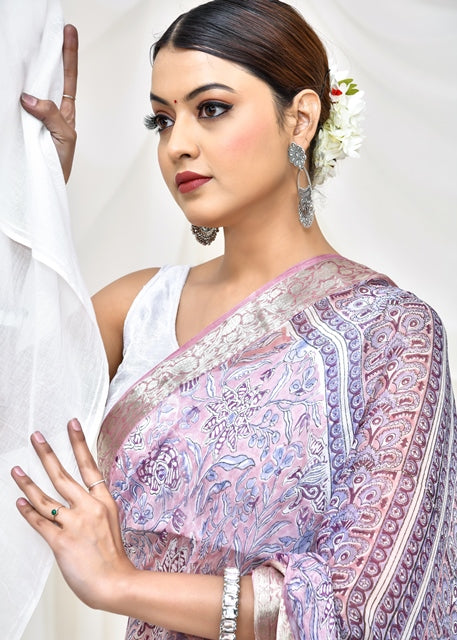 Lavender Bloom Saree