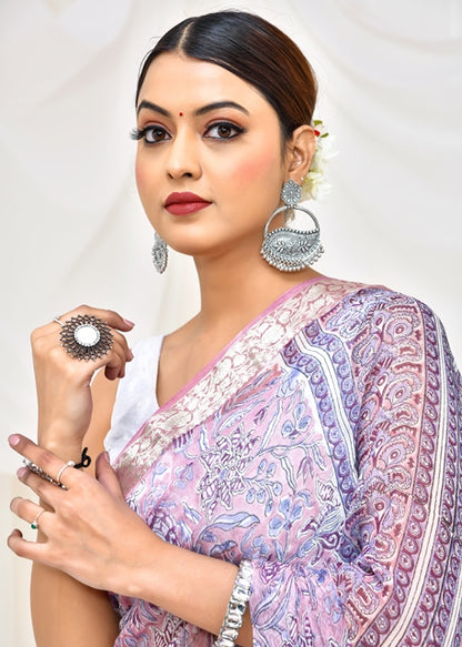 Lavender Bloom Saree