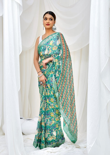 Emerald Meadow Saree