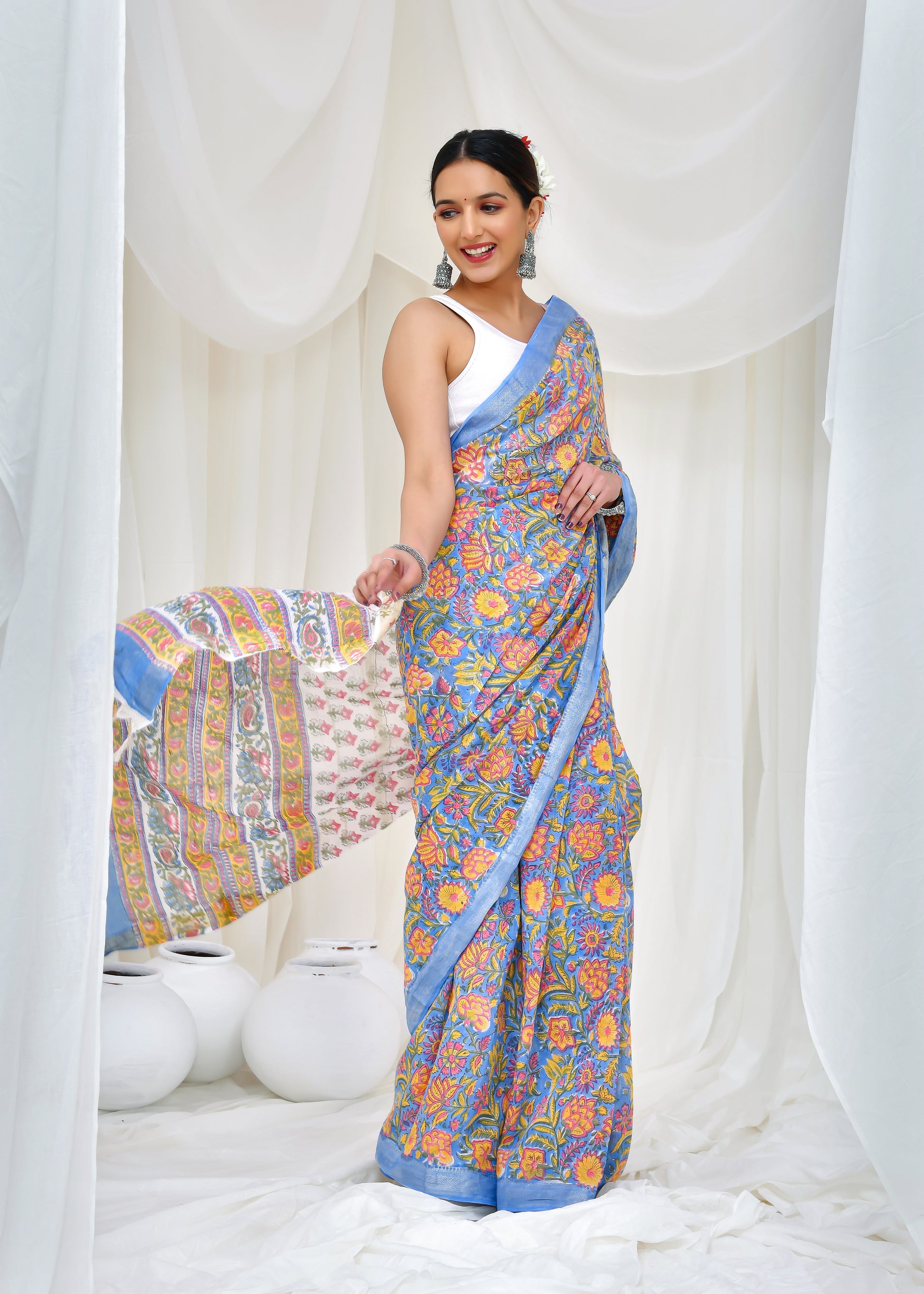 Vibrant Horizon Saree