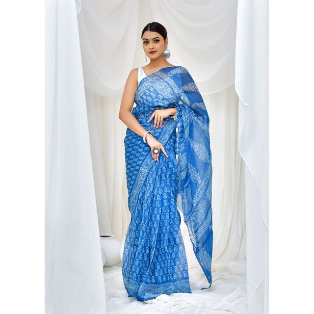 Sapphire Vineyard Saree