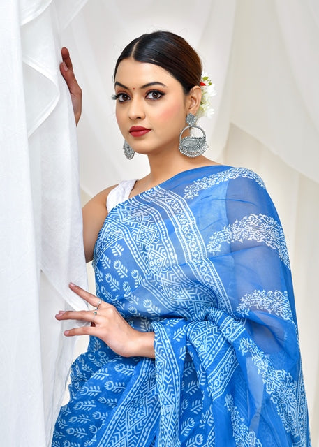 Sapphire Vineyard Saree