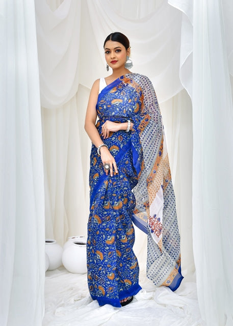 Azure Dusk Saree