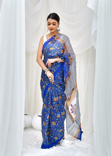 Azure Dusk Saree