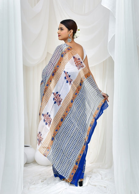 Azure Dusk Saree