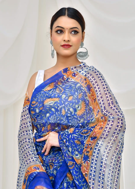 Azure Dusk Saree