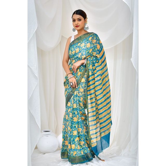 Sunlit Crystal Saree