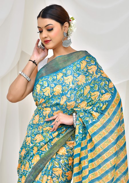 Sunlit Crystal Saree