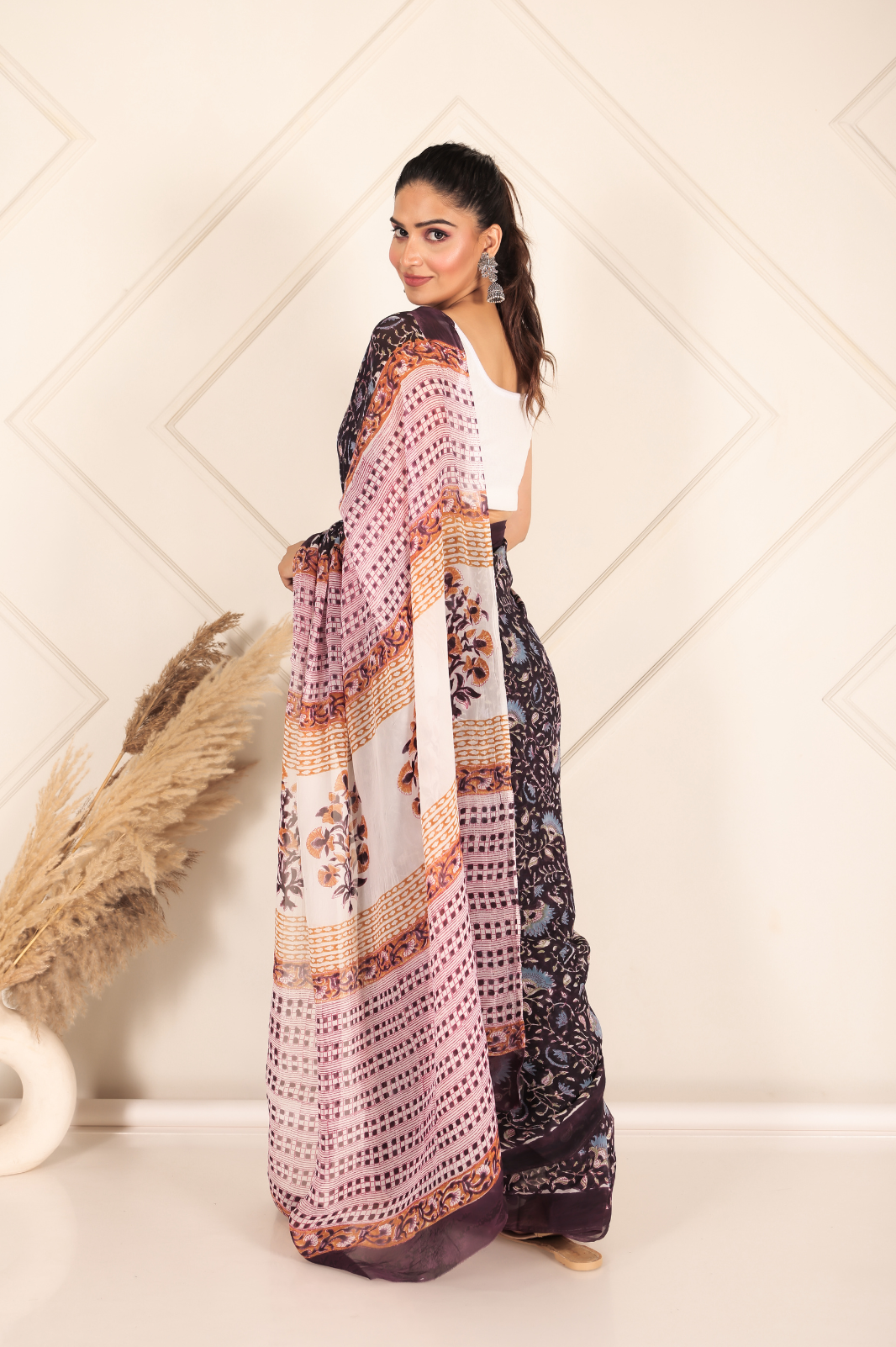 Organza coffee brown