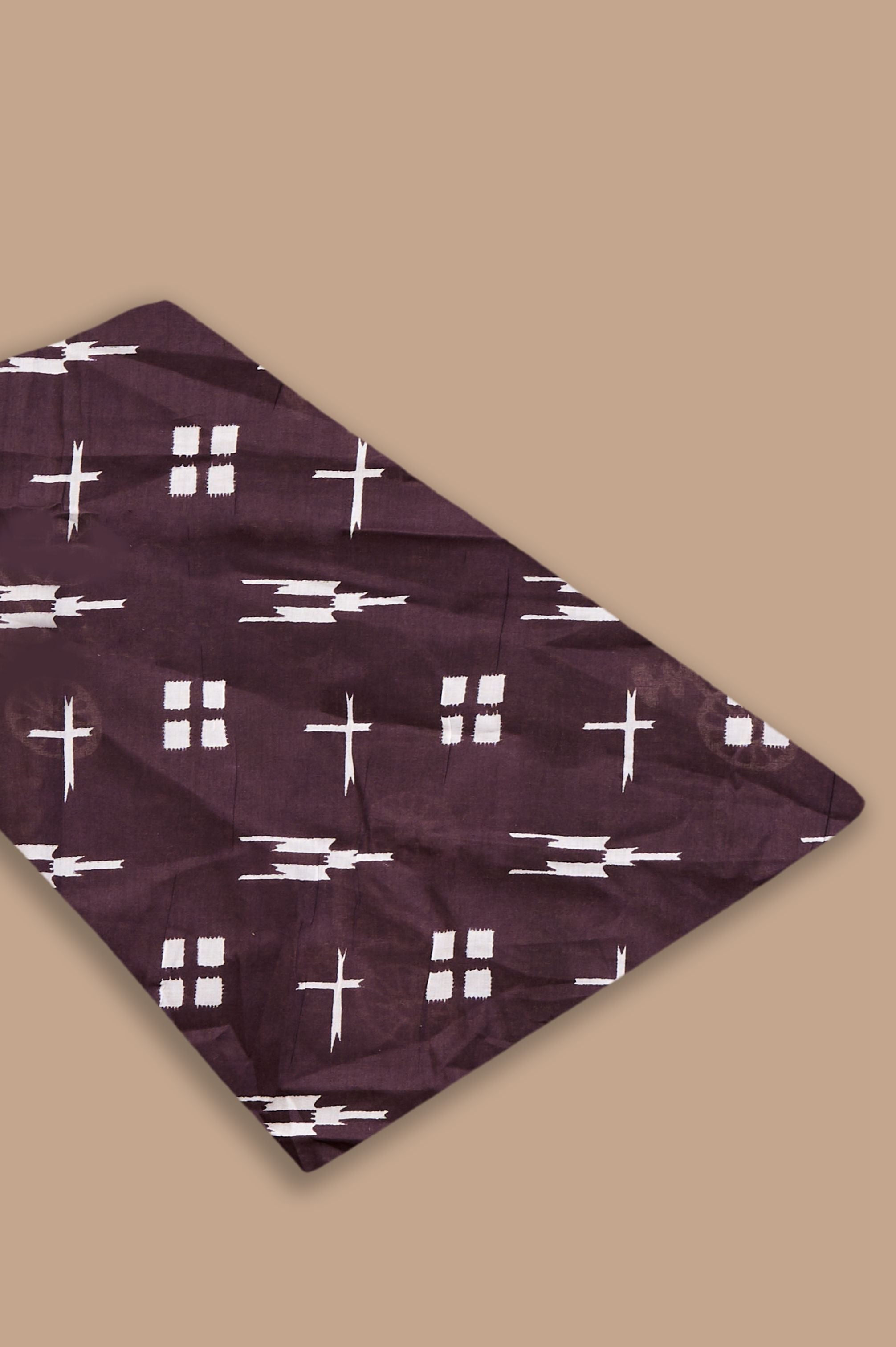 Cocoa Curve Mulmul Saree