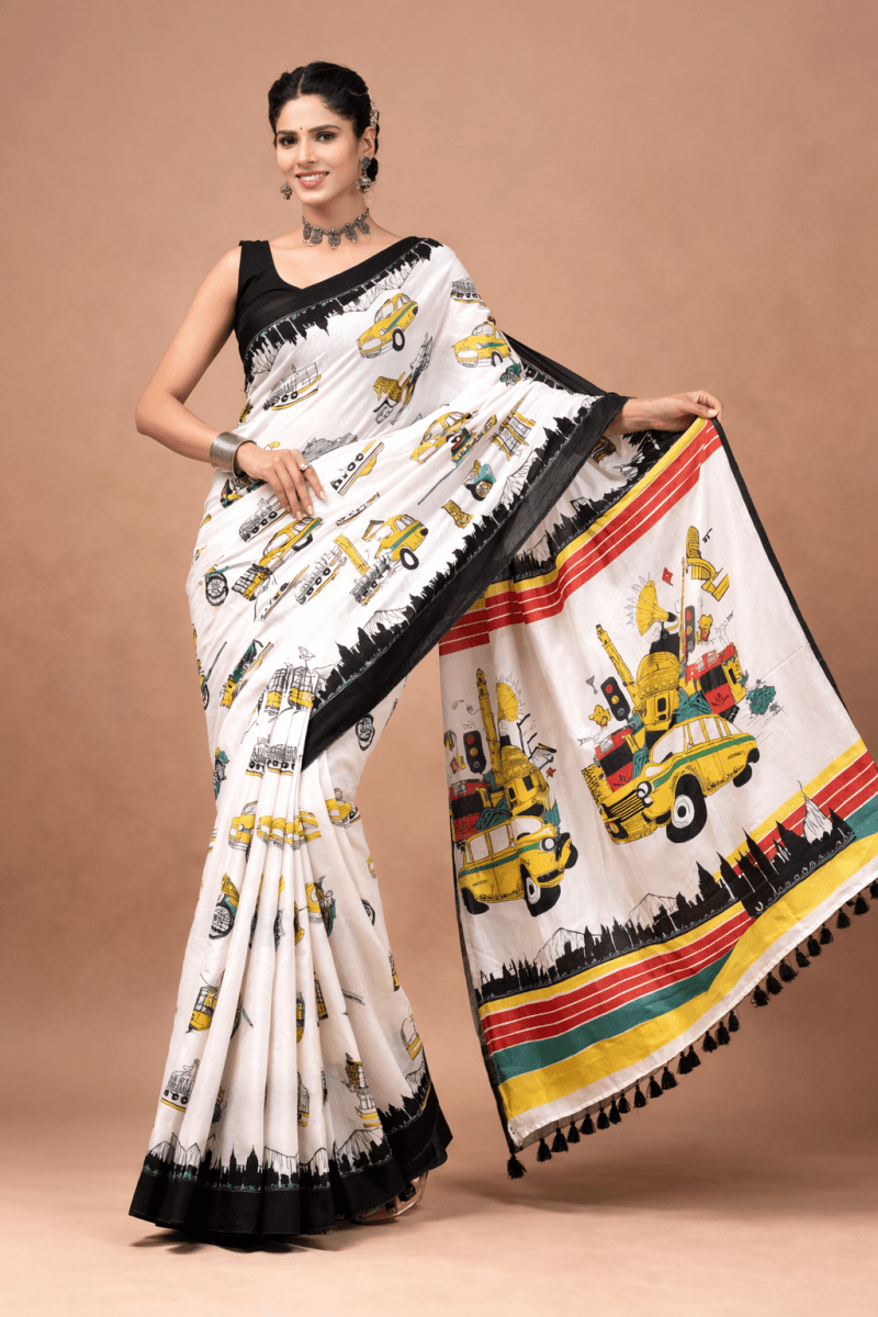 Travel World Mulmul Saree