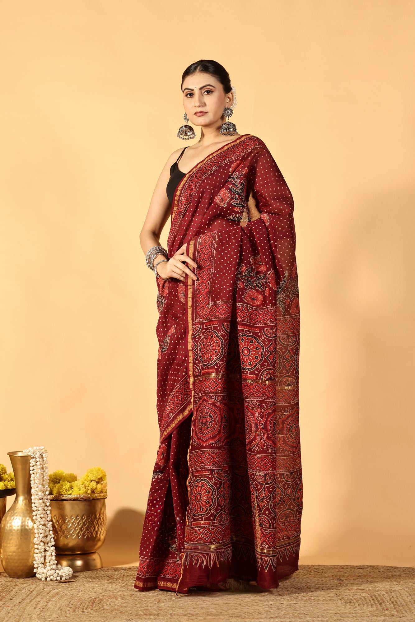 Anarika Floral Chanderi Saree