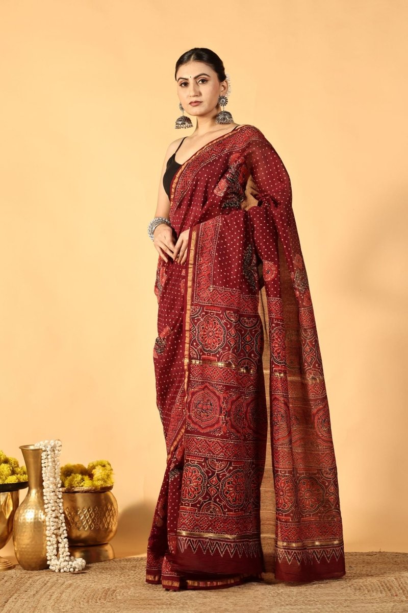 Anarika Floral Chanderi Saree