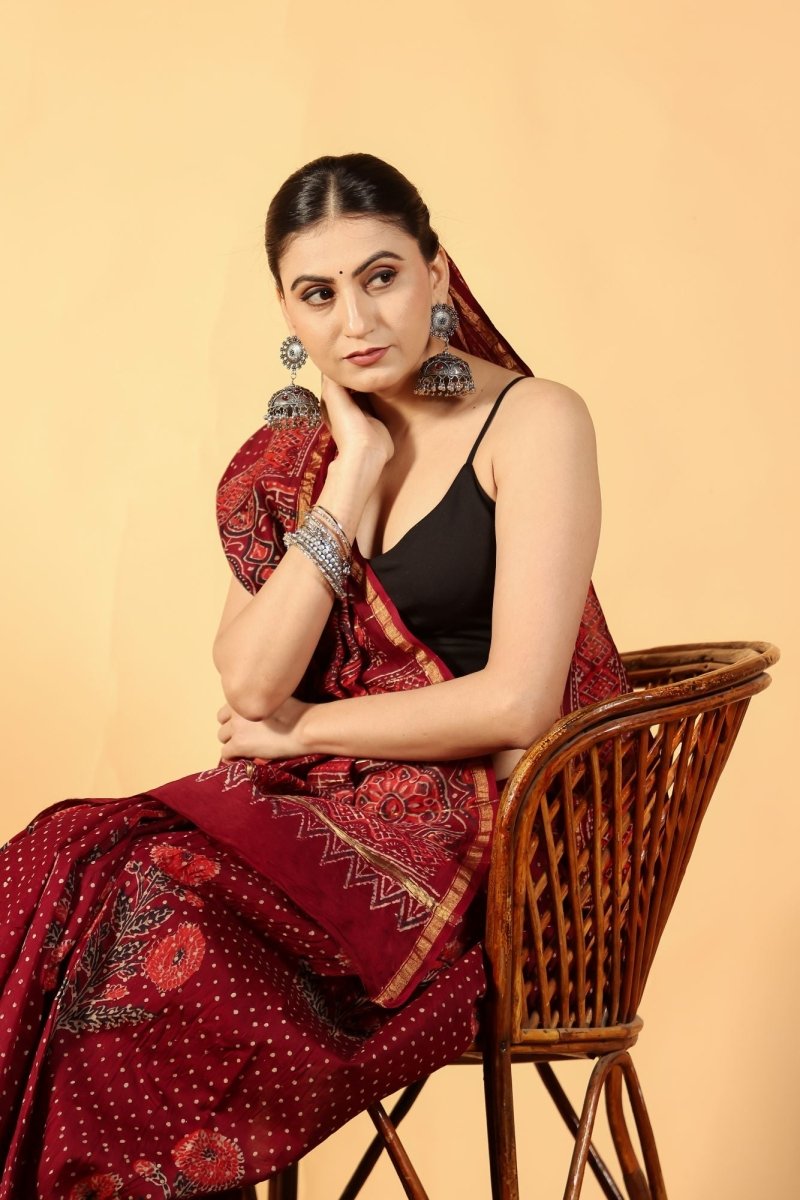 Anarika Floral Chanderi Saree