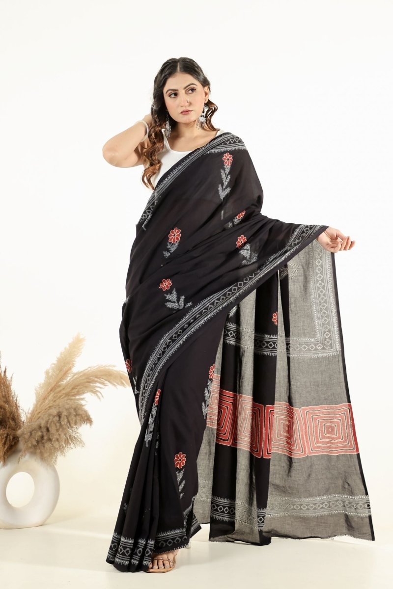 Dark Bloom Grace Saree