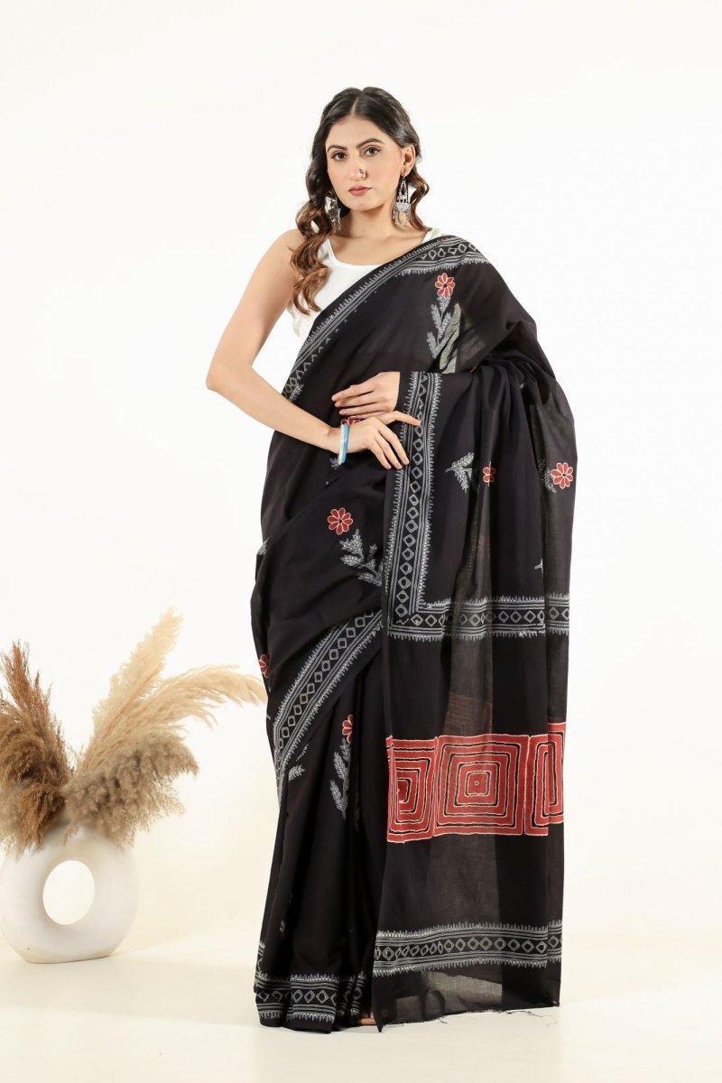 Dark Bloom Grace Saree