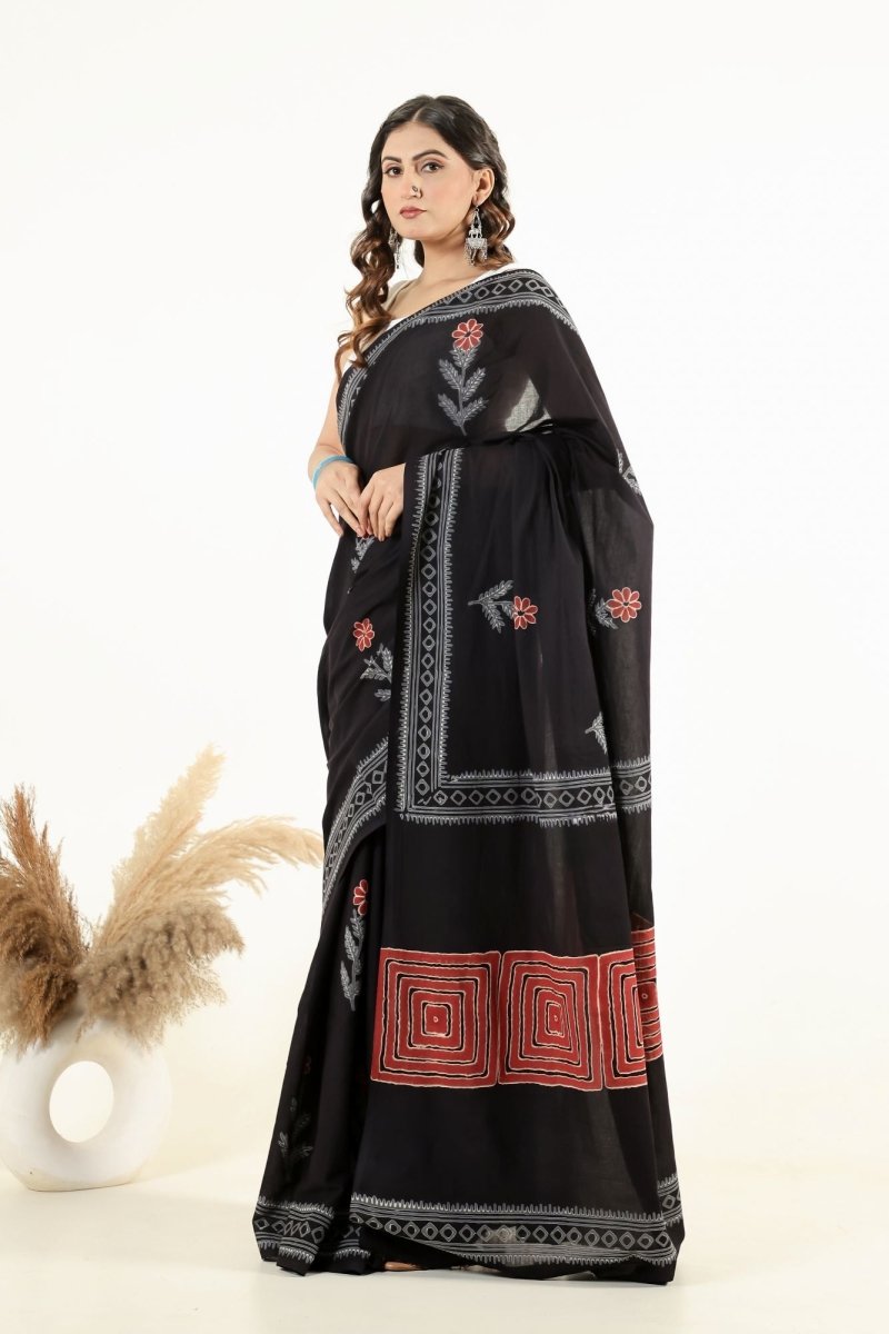 Dark Bloom Grace Saree