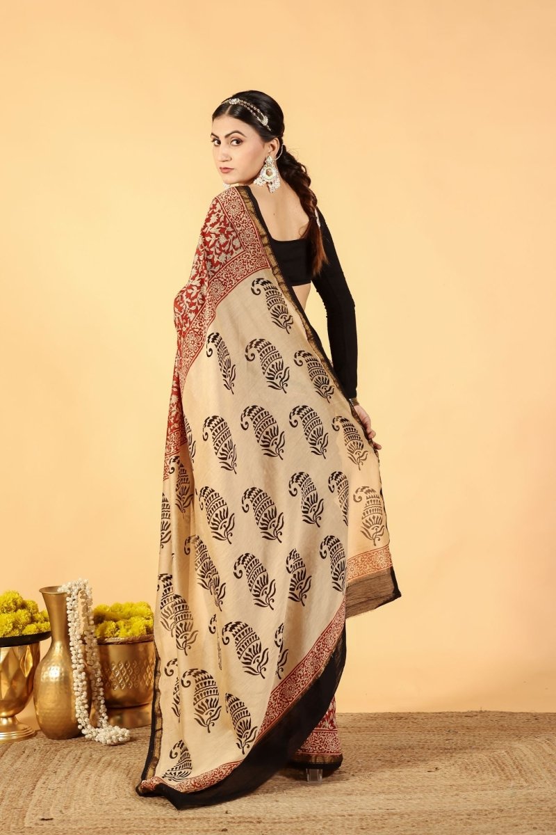 Desi Terra Drape Chanderi Saree