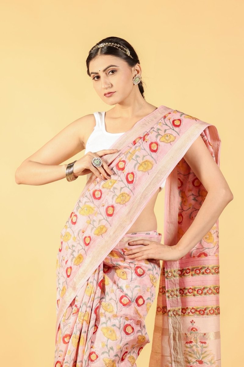 Gulabi Gulnaar Saree