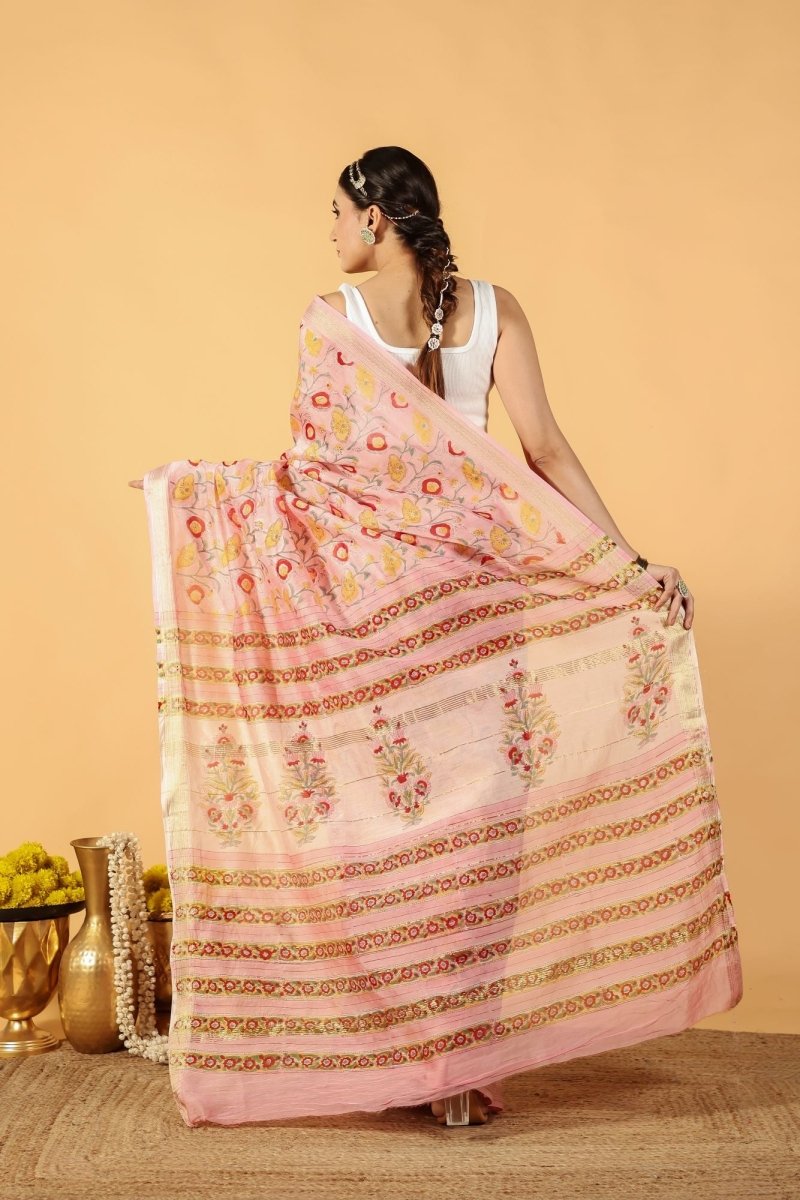 Gulabi Gulnaar Saree