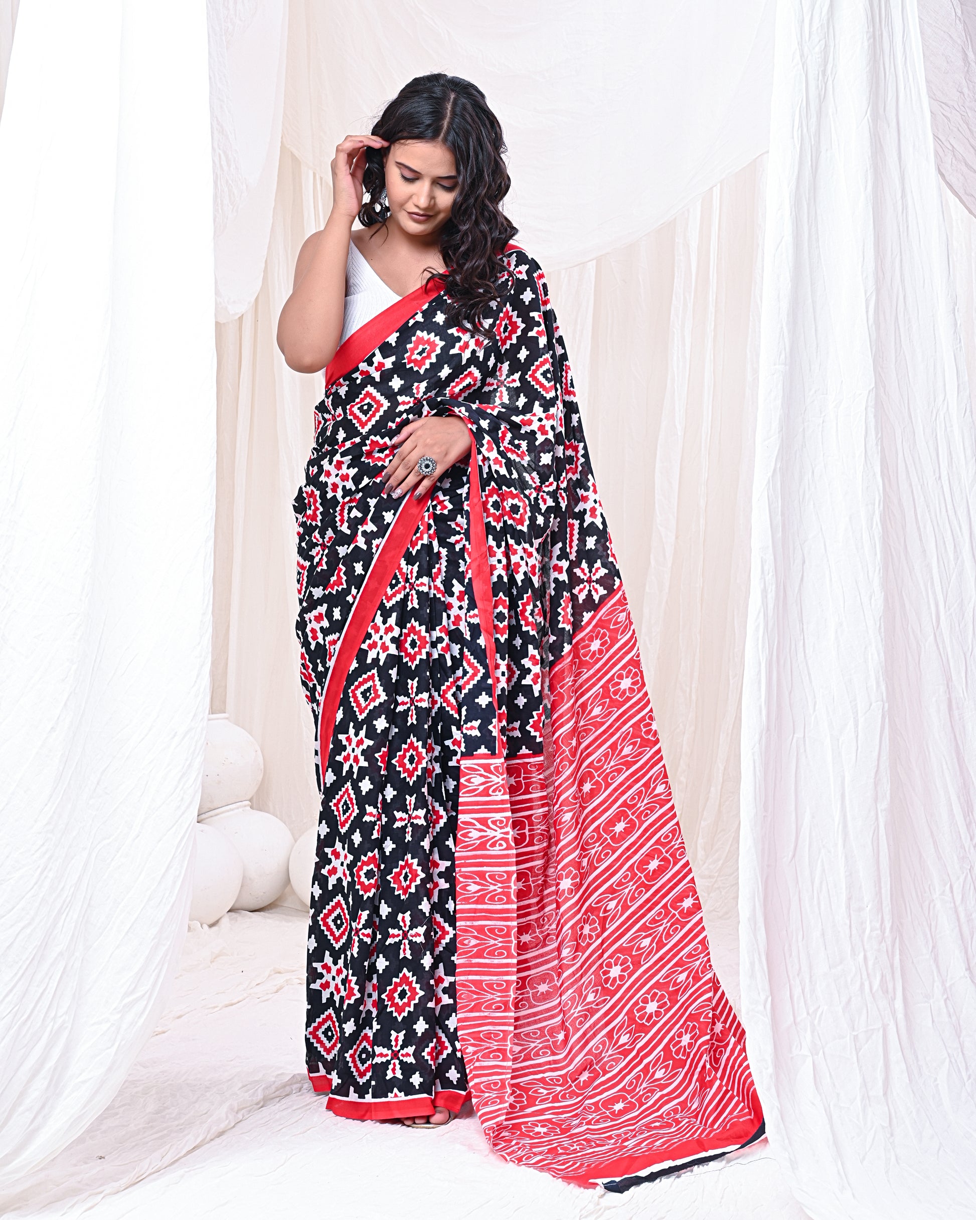 Mystic Merlot Saree