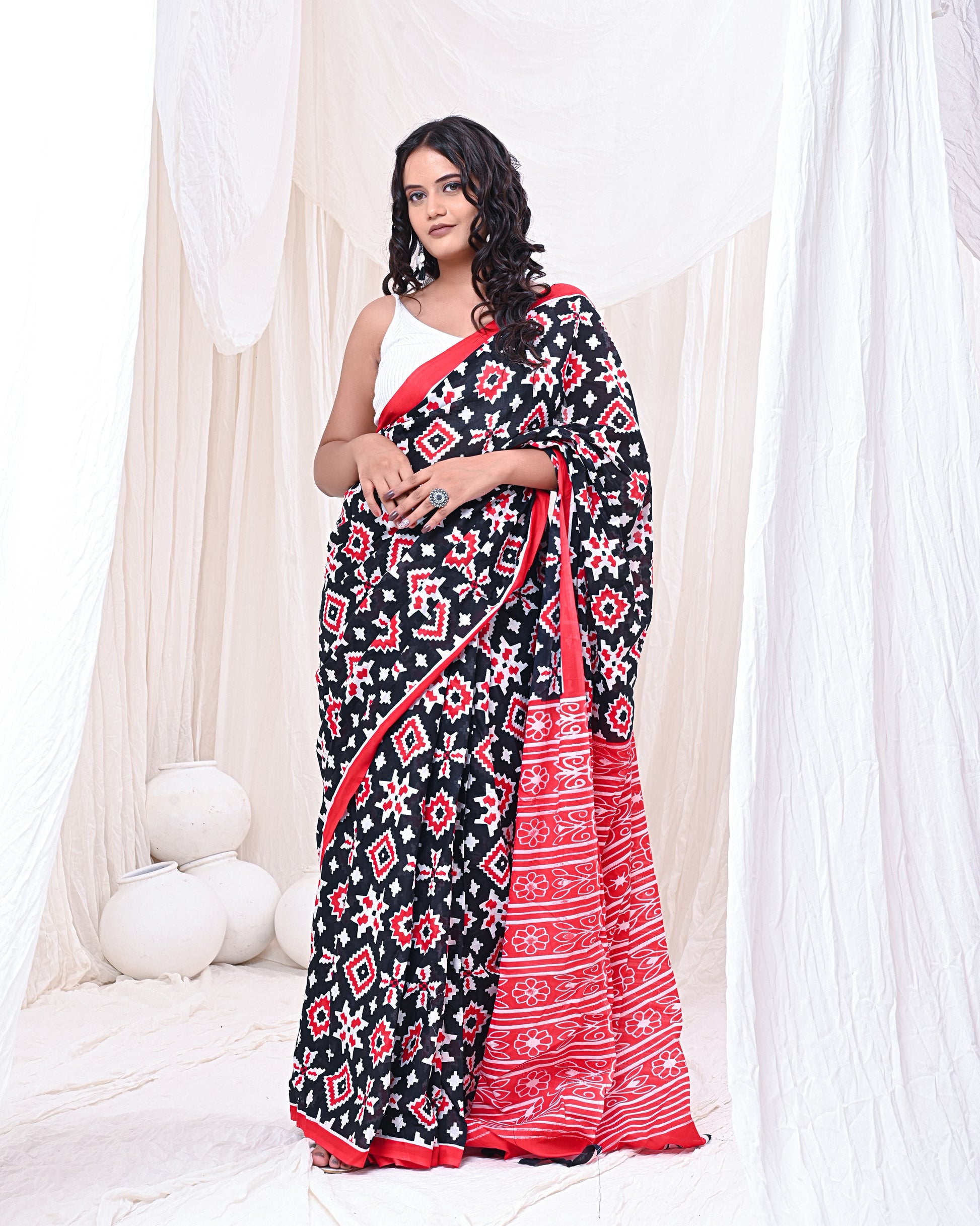 Mystic Merlot Saree