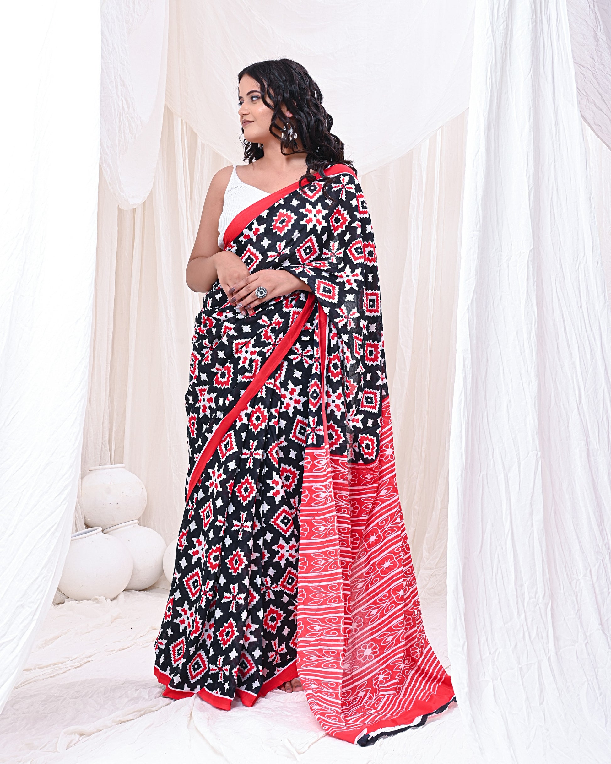 Mystic Merlot Saree