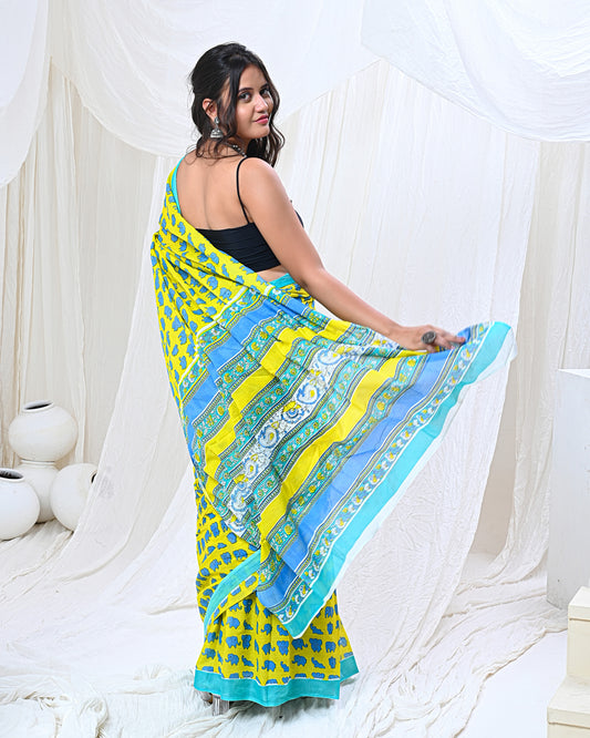 Coral Cove Saree