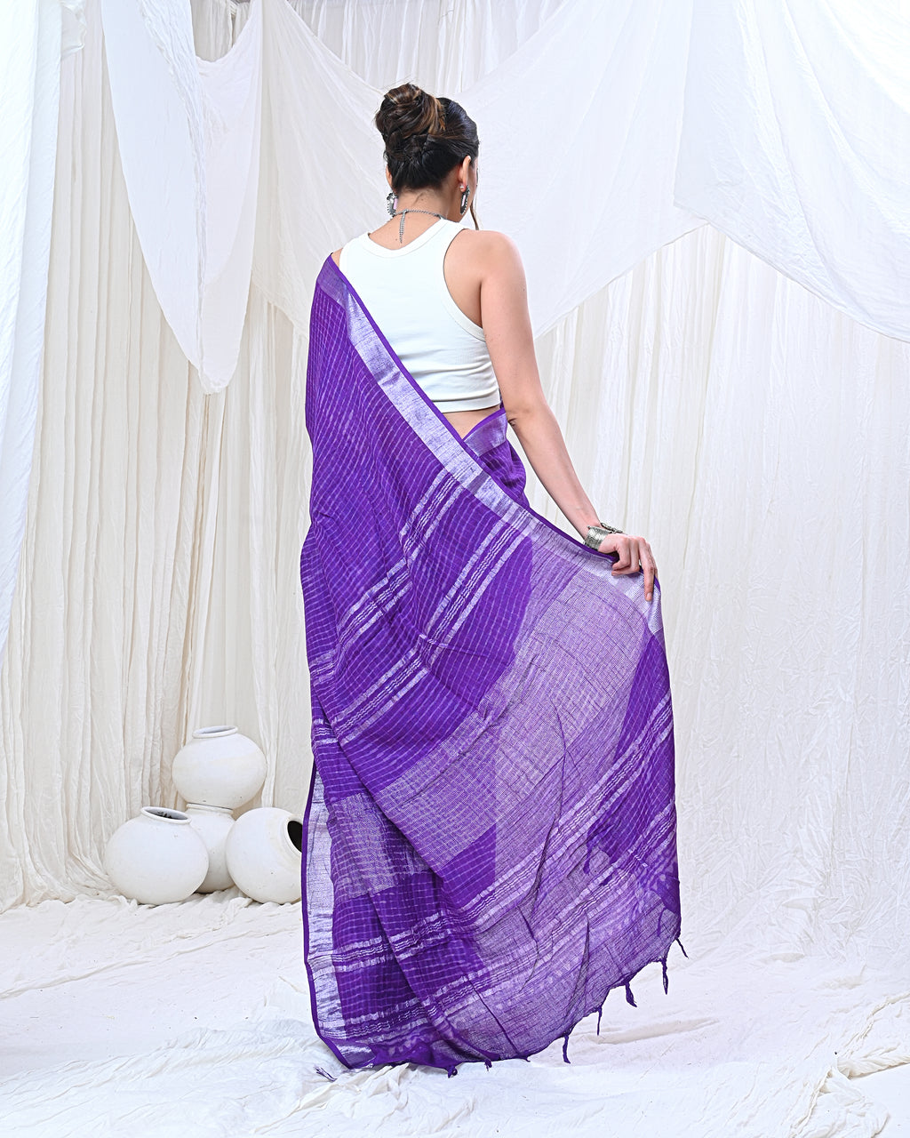 Royal Plum Saree
