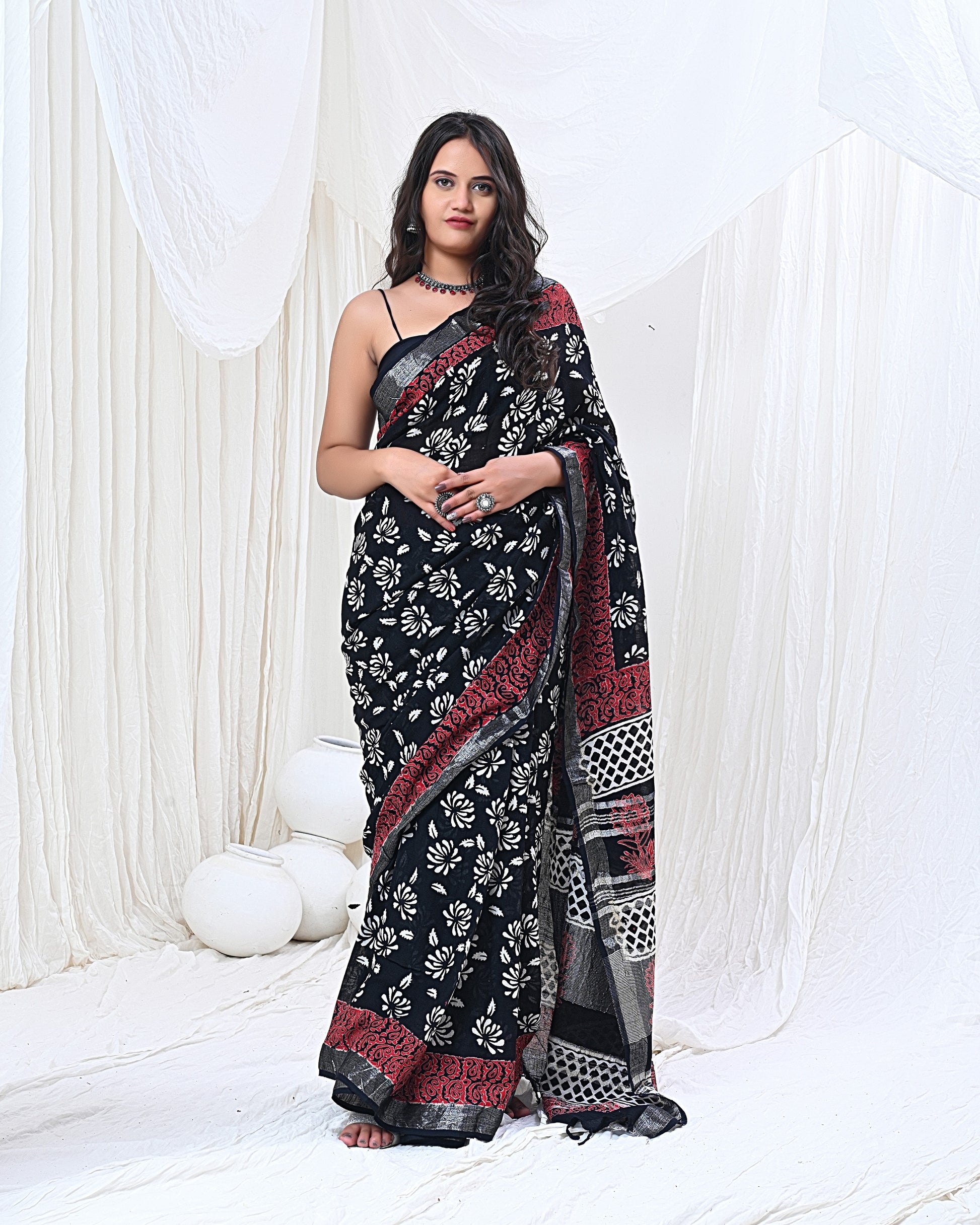 Charcoal Chic Saree