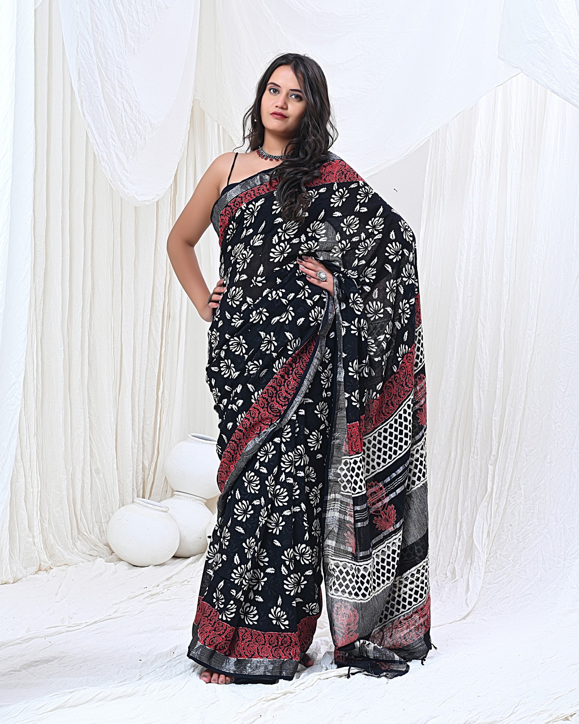 Charcoal Chic Saree