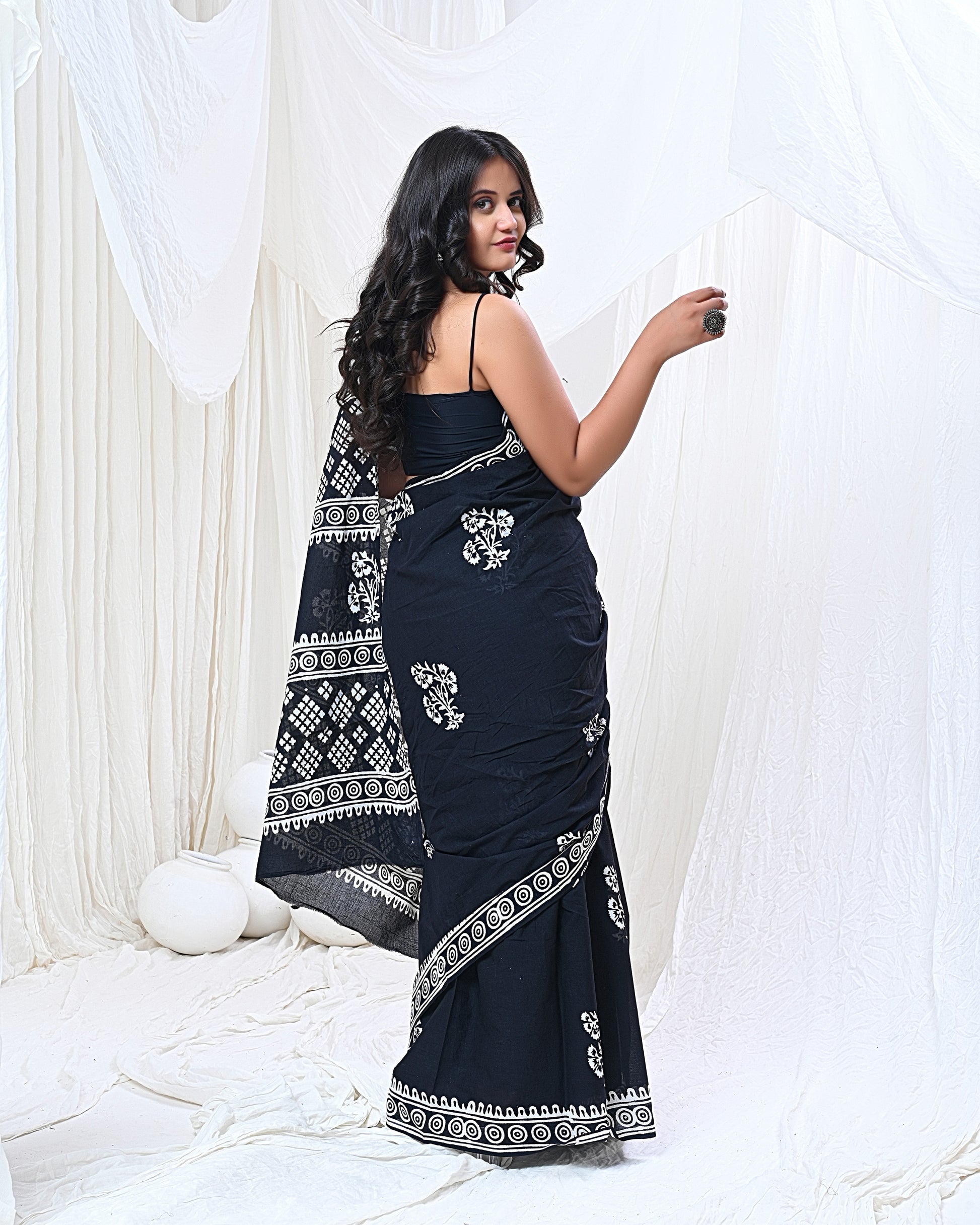 Black Loom Saree